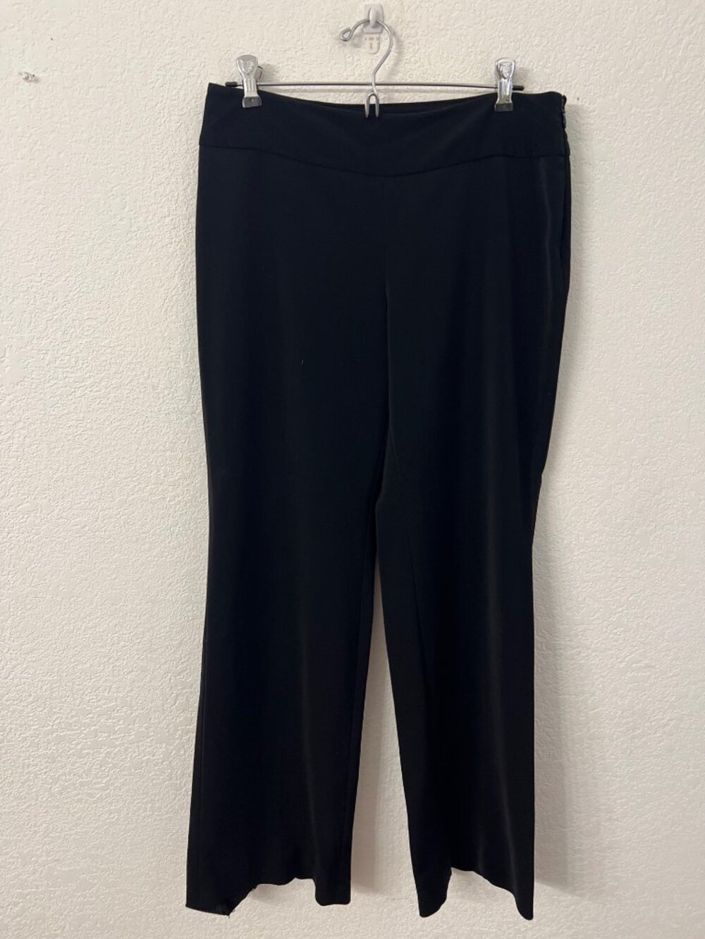 White House Black Market Black Legacy Dress Pants Wide-Leg Mid-Rise women size 4